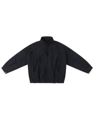 Fleece-Lined Thick Jacket, Loose Fit, Free of Charge