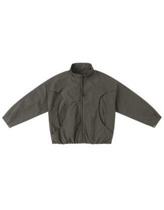 Fleece-Lined Thick Jacket, Loose Fit, Free of Charge