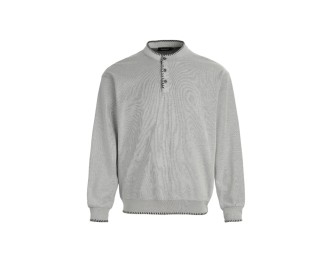 Retro Hand-Stitched Henley Casual Long-Sleeve Top